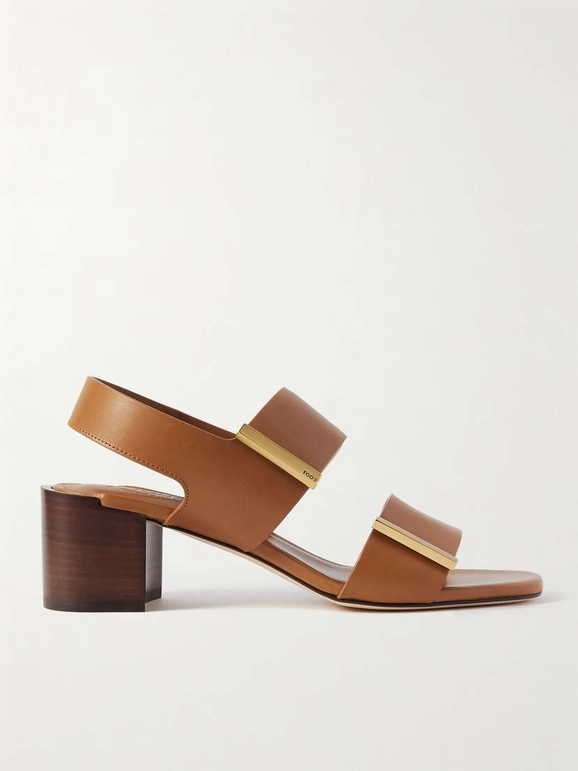Tod's Leather Slingback Sandals