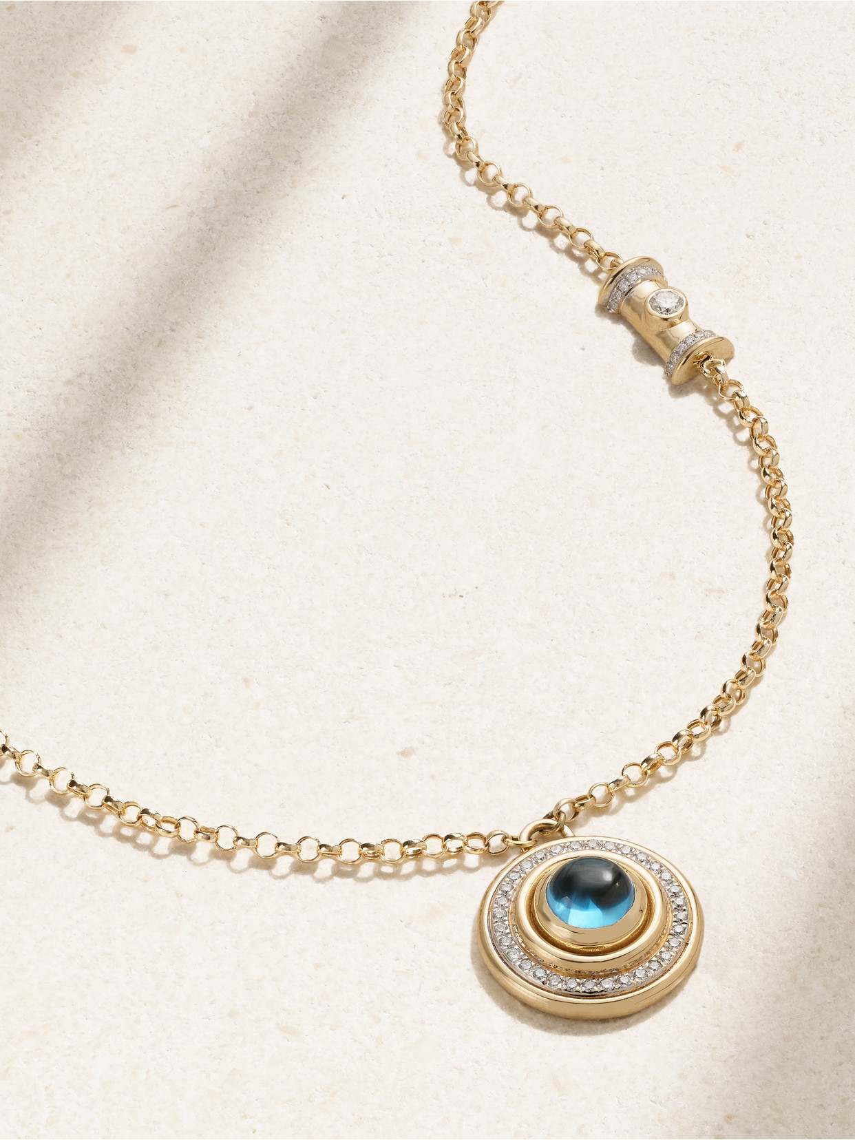 L'atelier Nawbar The Warrior Mimmette 18-karat Gold Diamond Necklace
