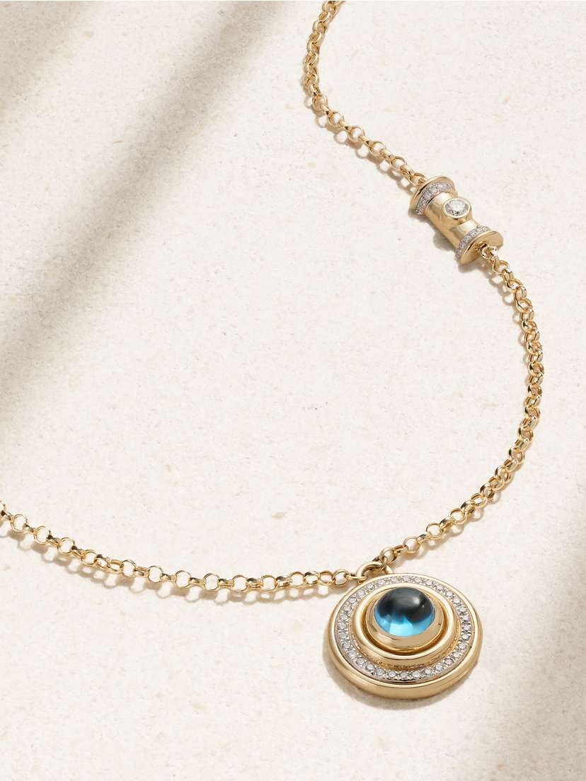 L’Atelier Nawbar The Warrior Mimmette 18-karat Gold Diamond Necklace