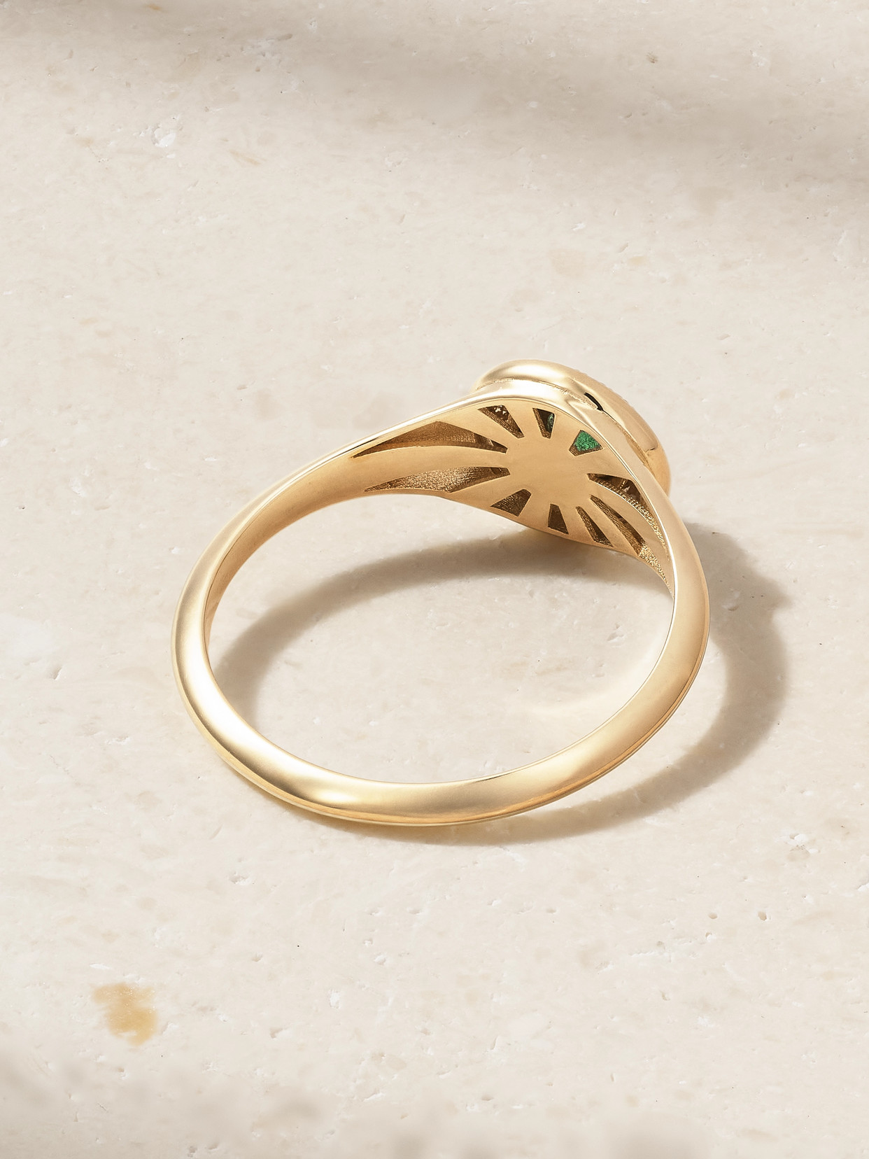 L'atelier Nawbar Mini Mimette 18-karat Gold, Topaz And Diamond Pinky Ring