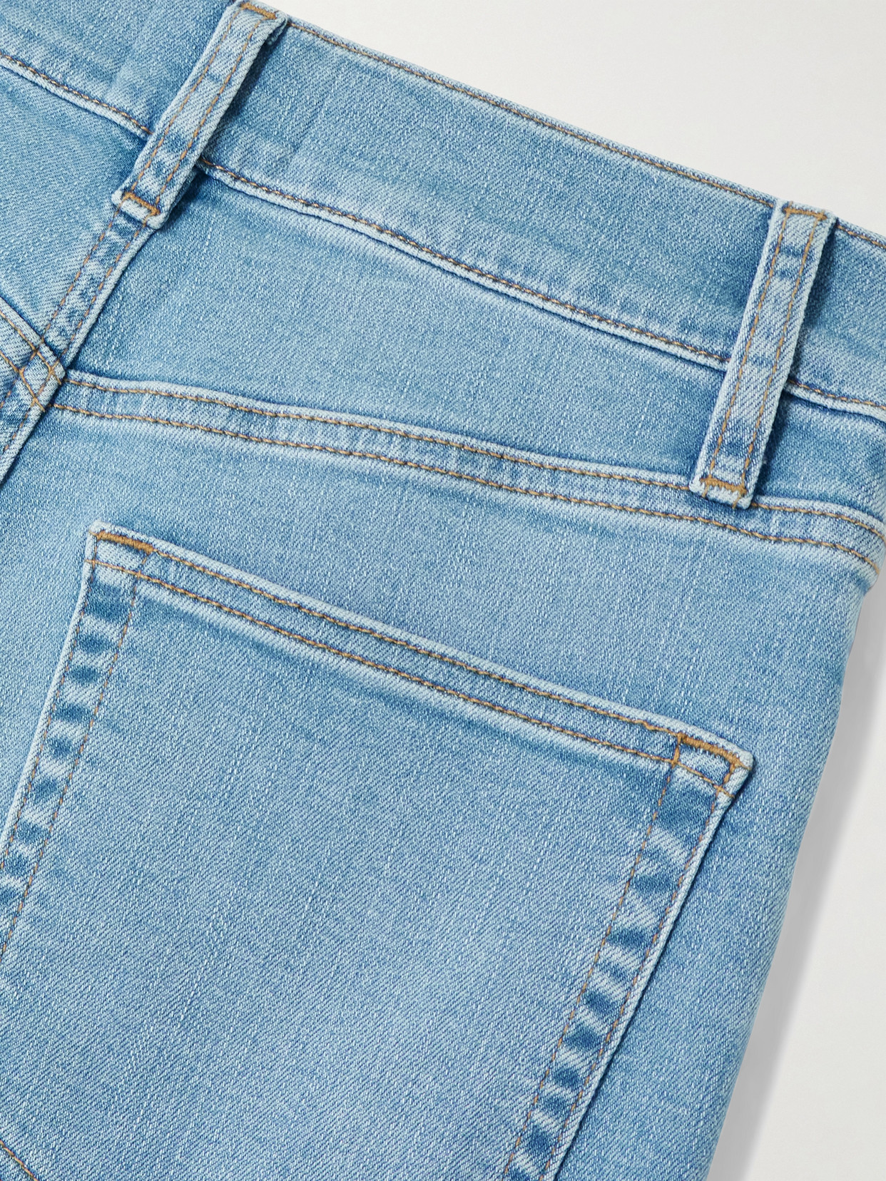 FRAME LE SLIM PALAZZO MID-RISE STRAIGHT-LEG JEANS 