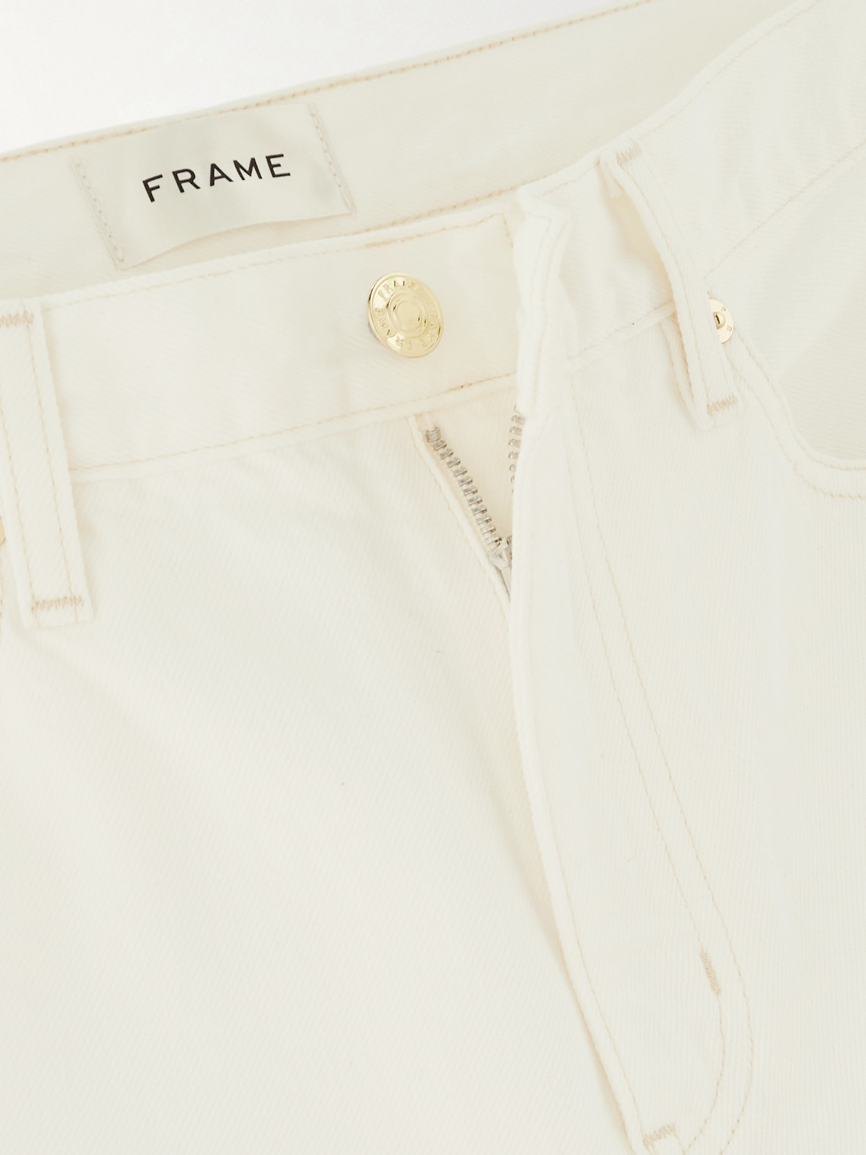 Shop Frame The Hang Mid-rise Straight-leg Jeans