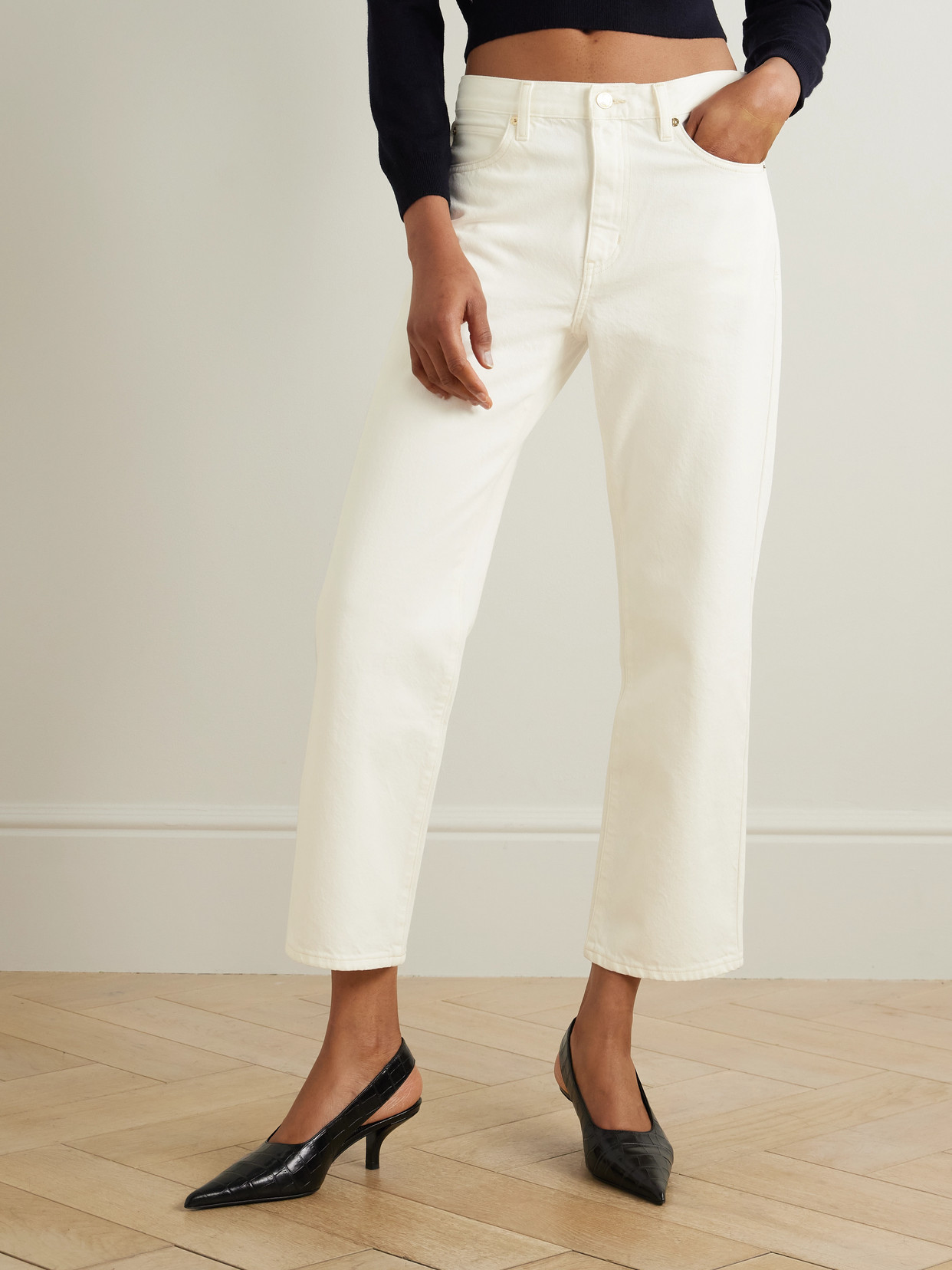 FRAME THE HANG MID-RISE STRAIGHT-LEG JEANS 