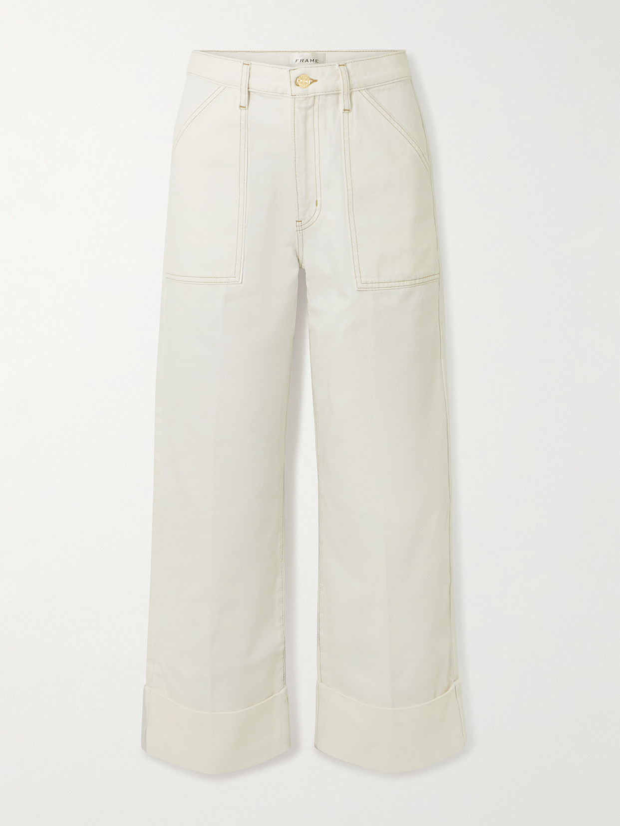 Frame The Utility High-rise Straight-leg Jeans