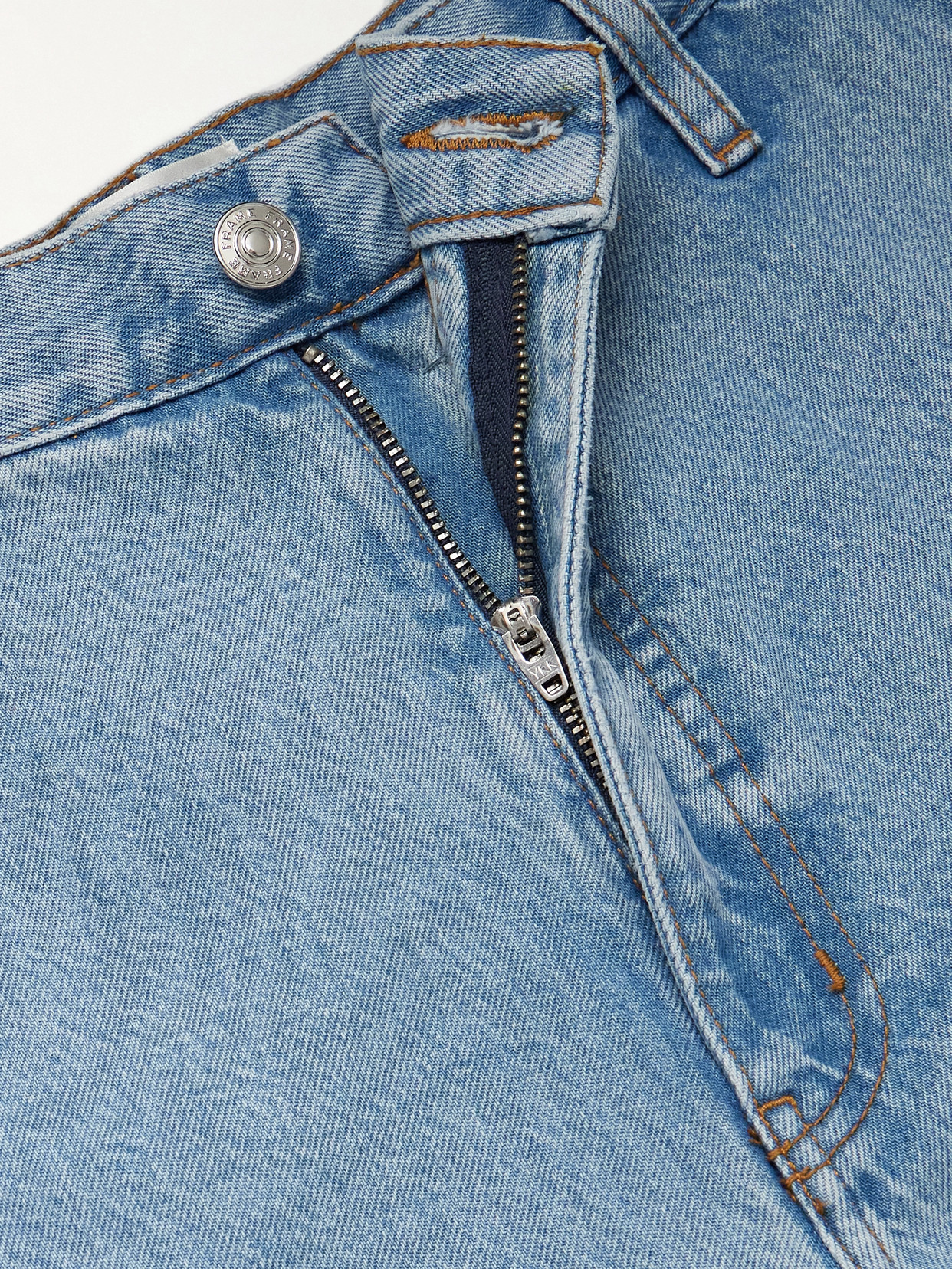 Frame The Drape High Rise Extra Wide Leg Jeans In Sweetheart In Blue