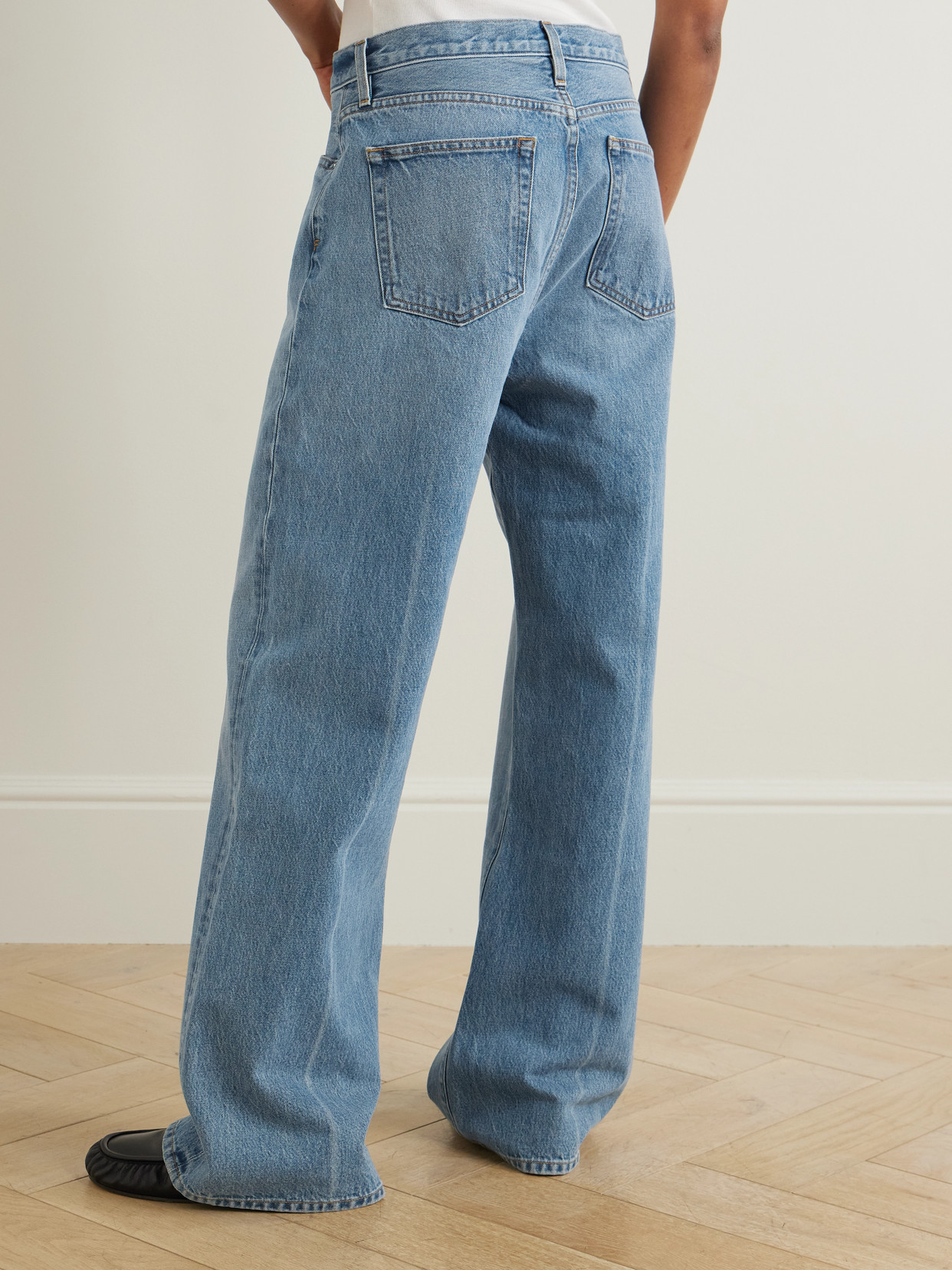 Frame The Loose Low-rise Wide-leg Jeans