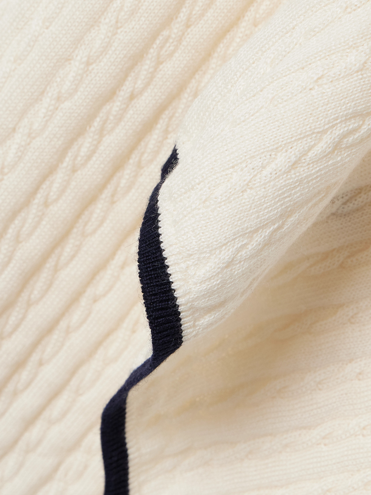 Frame Cable-knit Cashmere And Silk-blend Midi Skirt