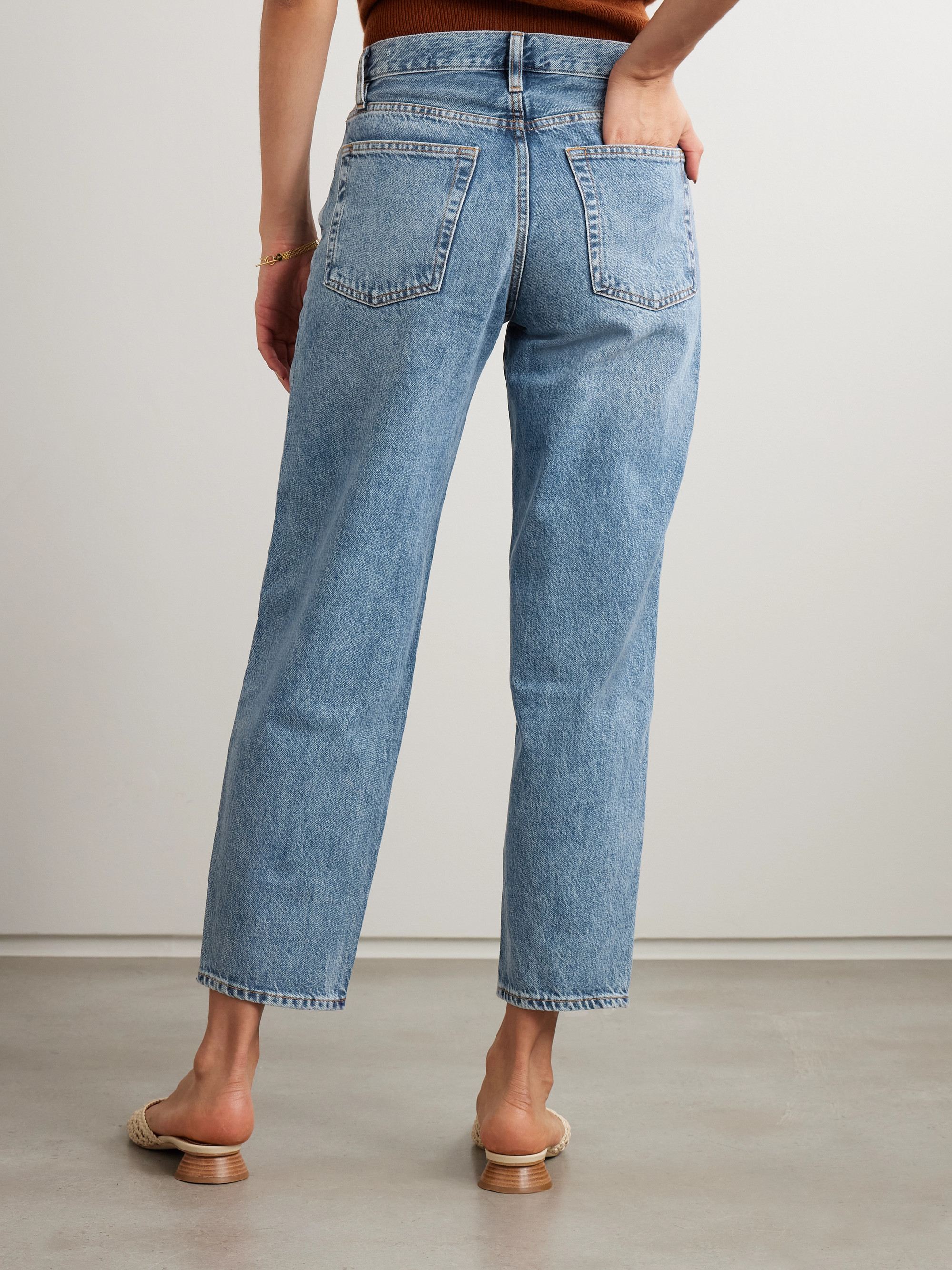 FRAME The Candle cropped mid-rise straight-leg jeans