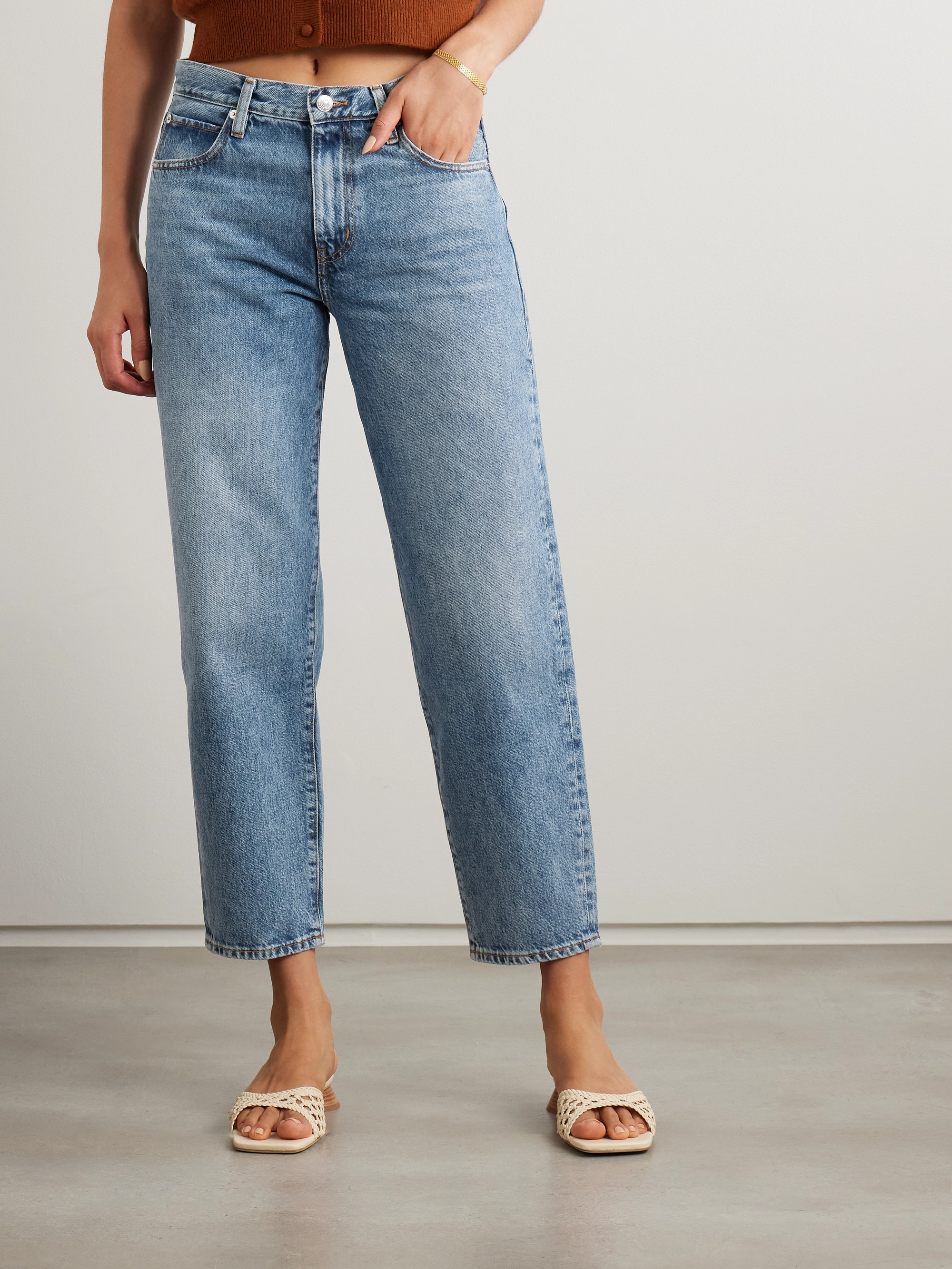 FRAME The Candle cropped mid-rise straight-leg jeans