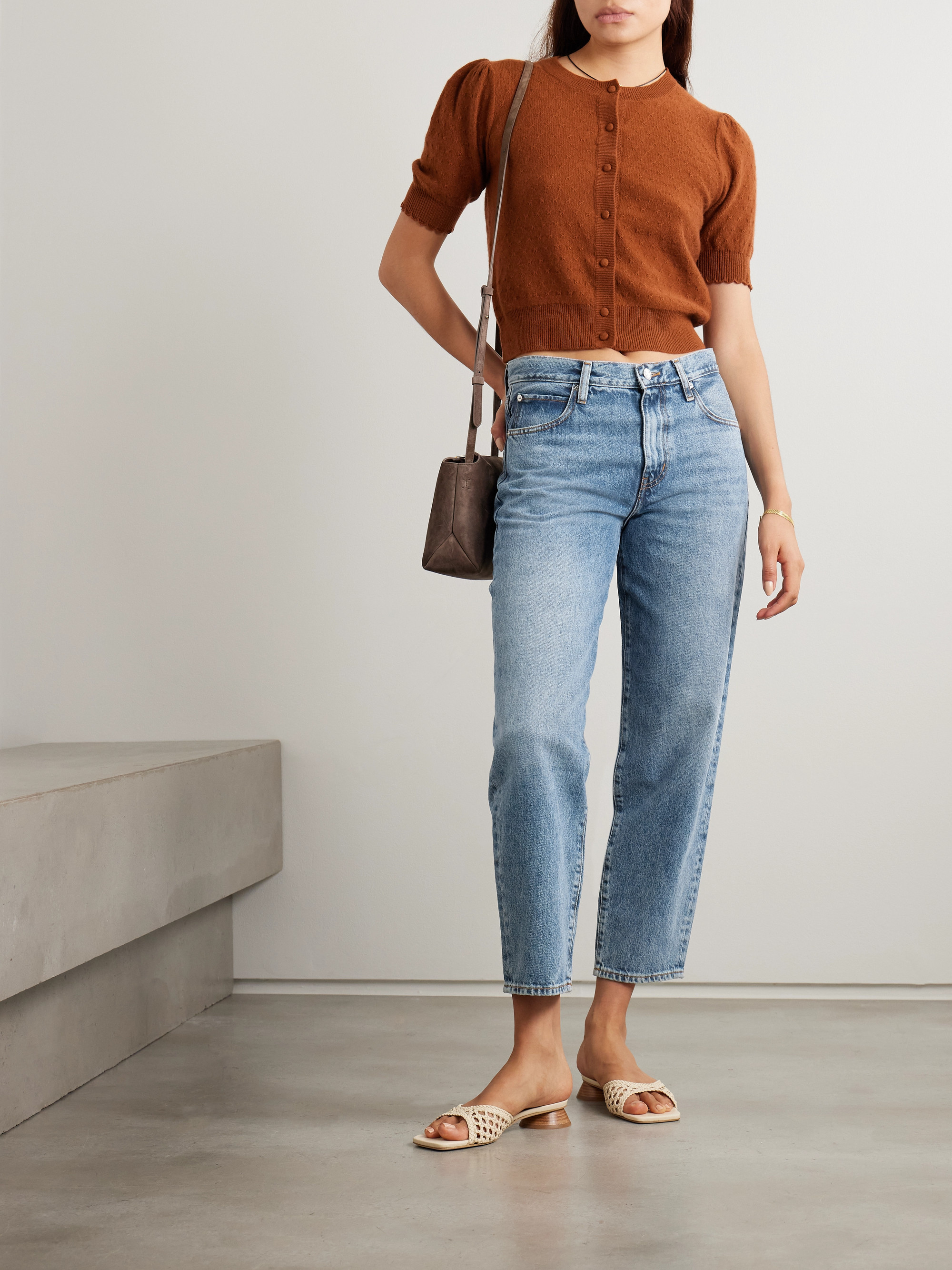 FRAME The Candle cropped mid-rise straight-leg jeans