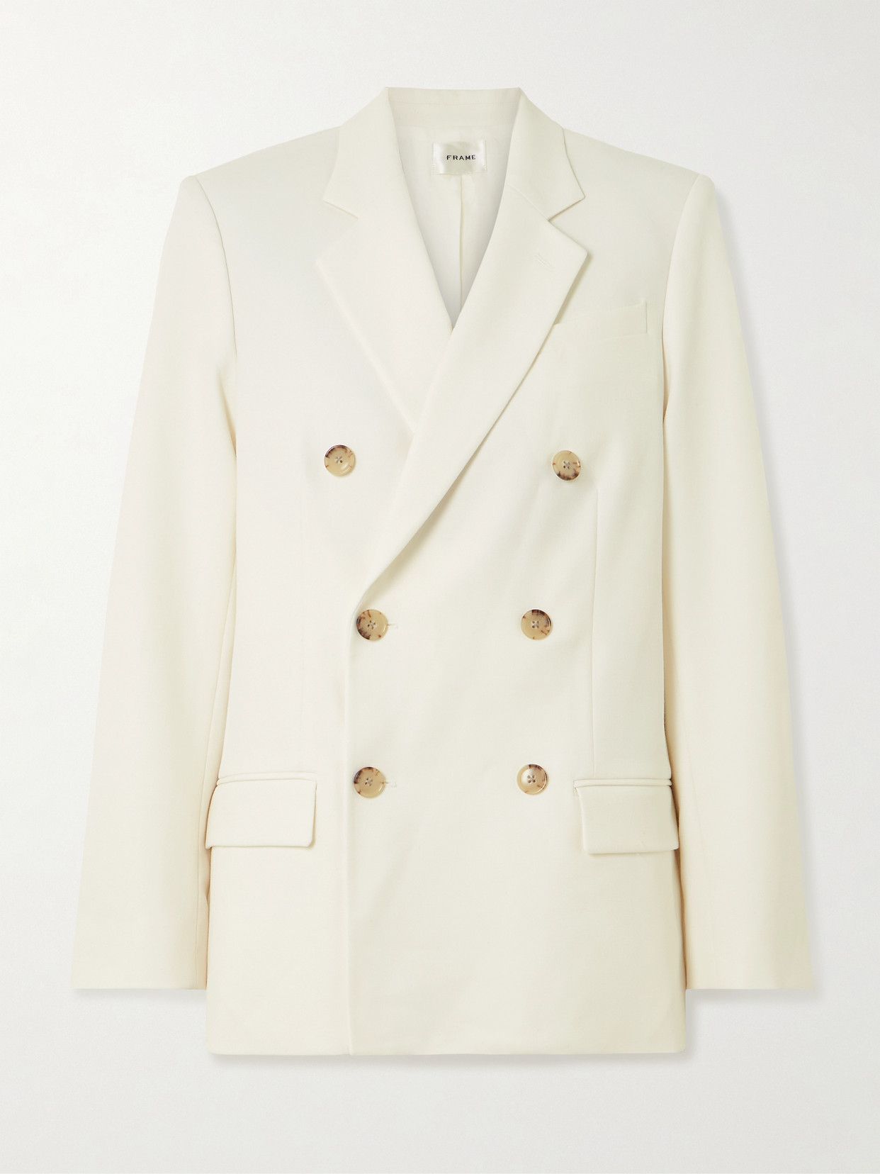 Frame The Relaxed Everyday Double-breasted Woven Blazer