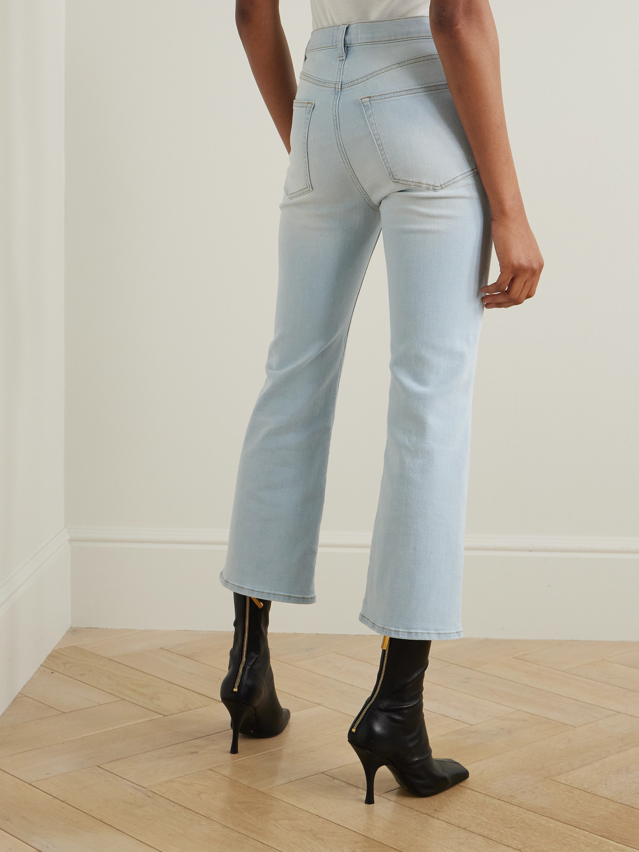 Reboot Crop Stretch High-Rise Bootcut Jeans
