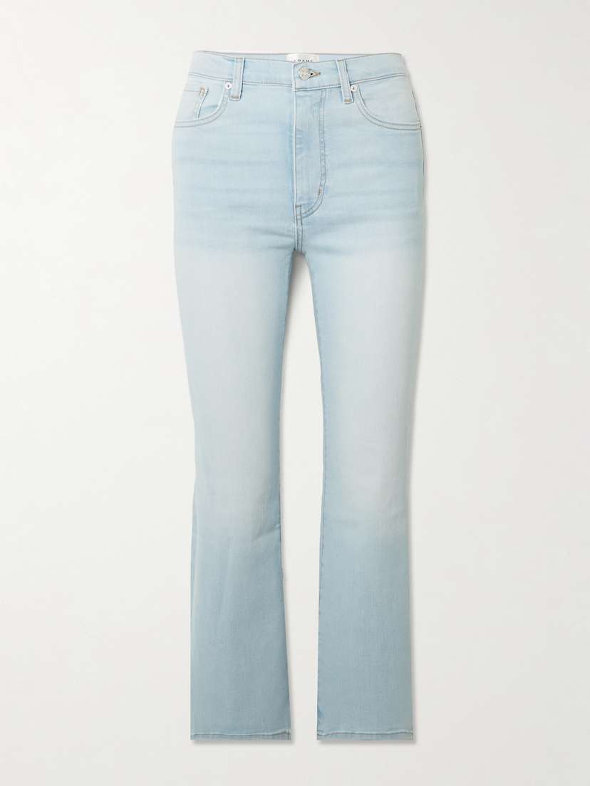 Frame Reboot Crop Stretch High-rise Bootcut Jeans