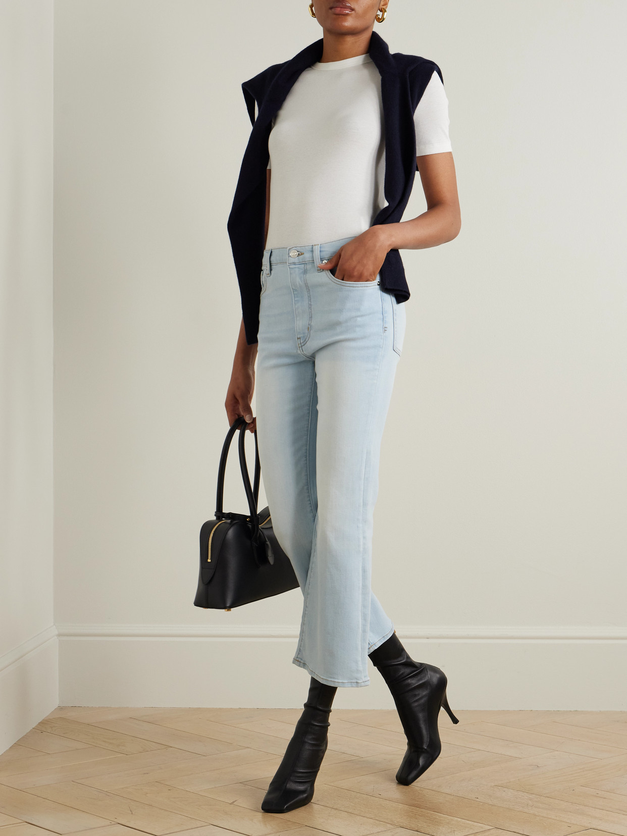 Reboot Crop Stretch High-Rise Bootcut Jeans