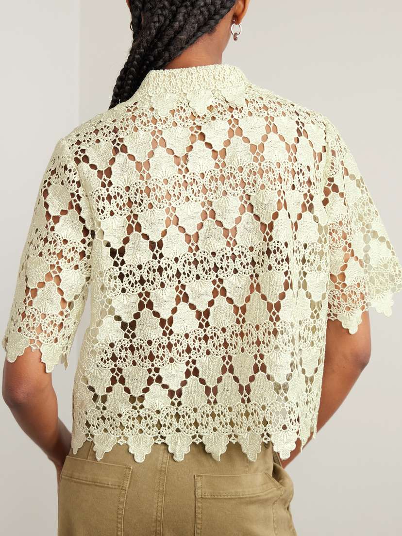 Scalloped Lace Shirt | Image | 2