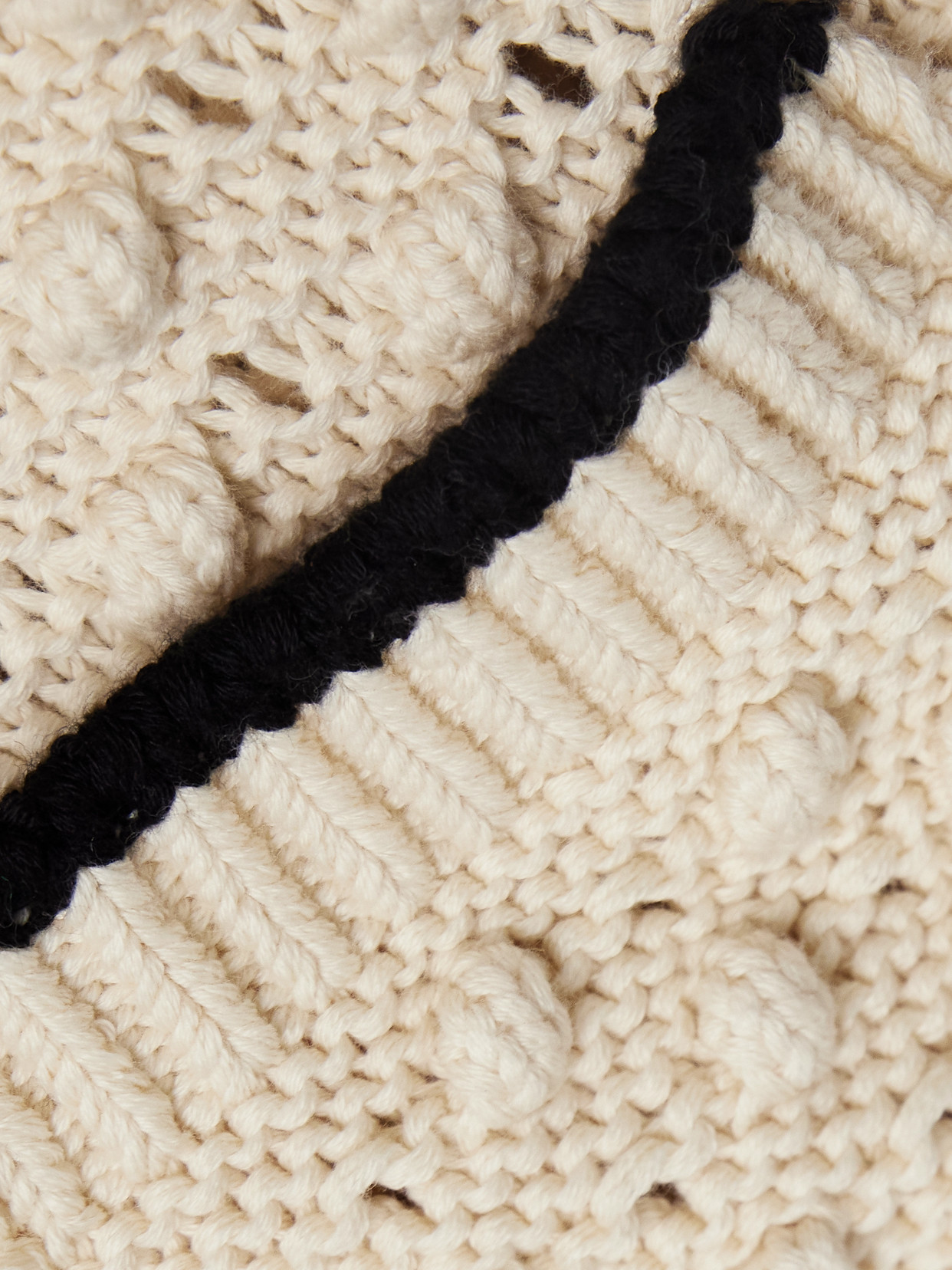 Shop Frame The Bauble Textured-knit Cotton Cardigan