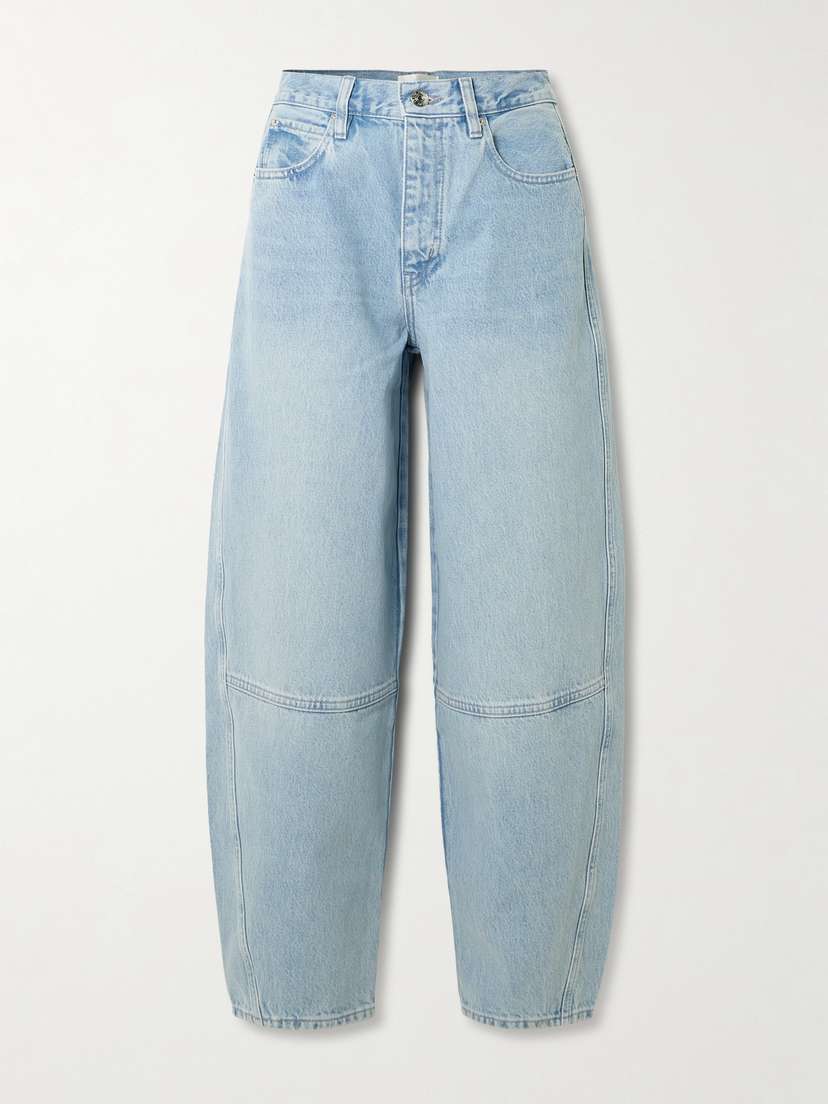 Frame The Twisted Paneled High-rise Straight-leg Jeans
