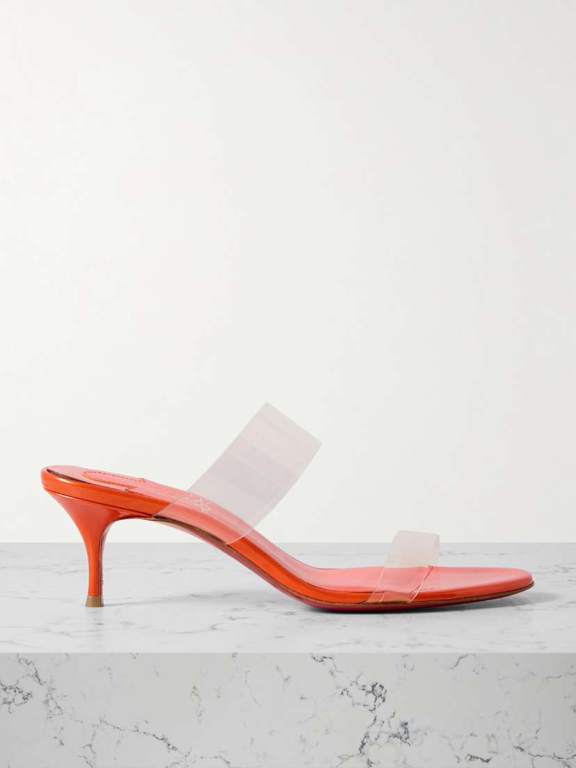 Christian Louboutin Just Nothing 55 Pvc Mules