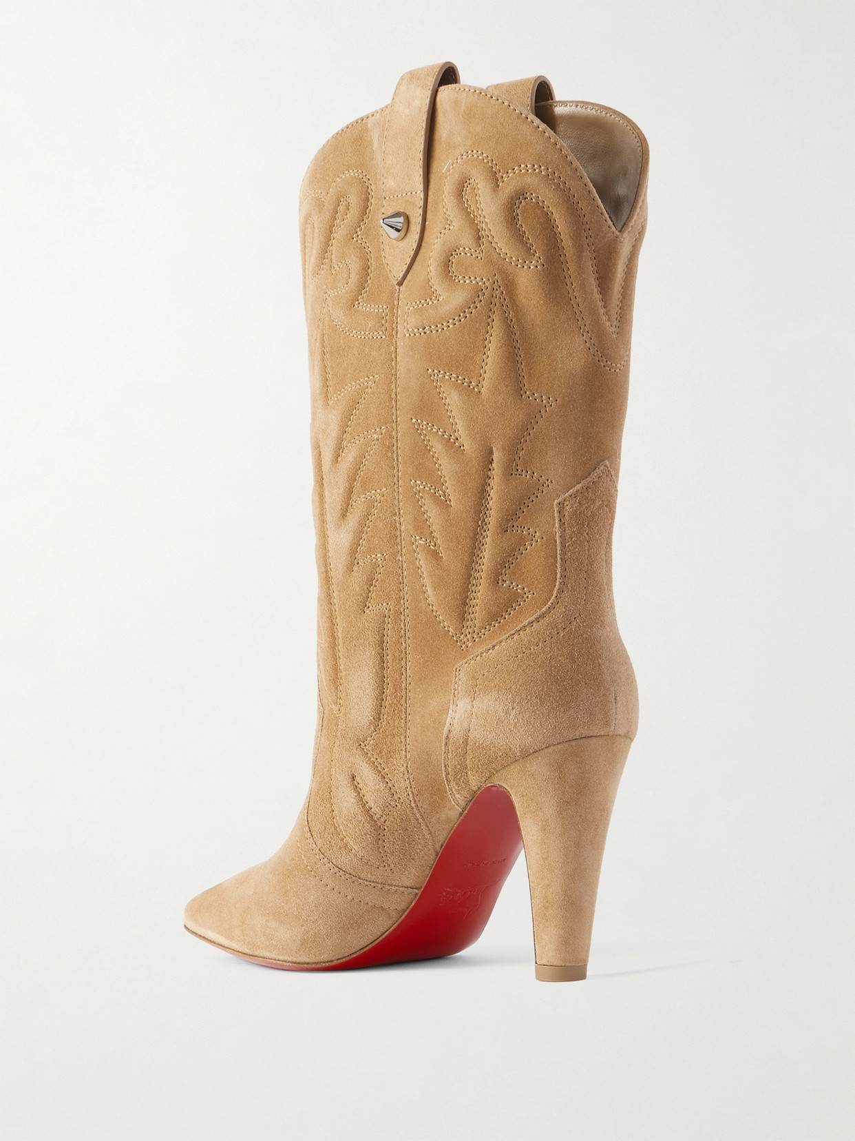 Christian Louboutin Santiabooty 85 Suede Knee Boots