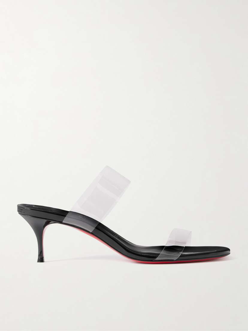 Christian Louboutin Just Nothing 55 Pvc Mules
