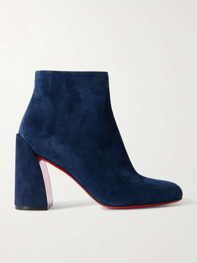 Christian Louboutin Turela 85 Suede Ankle Boots