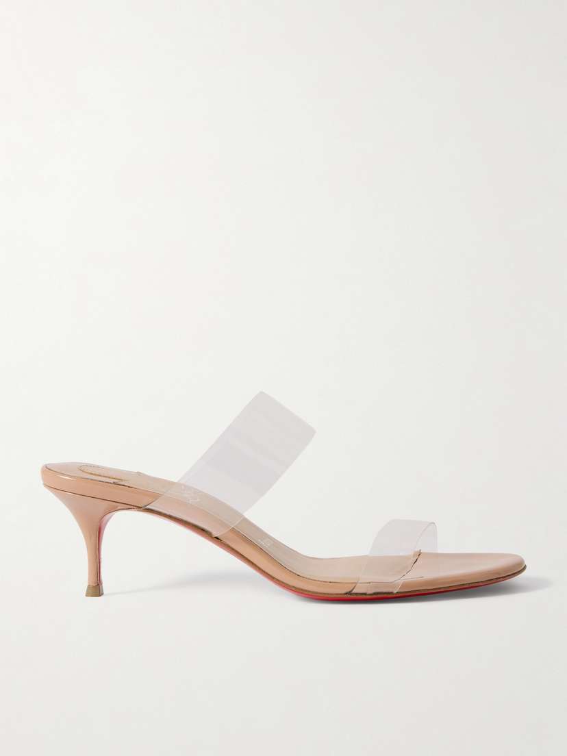 Christian Louboutin Just Nothing 55 Pvc Mules