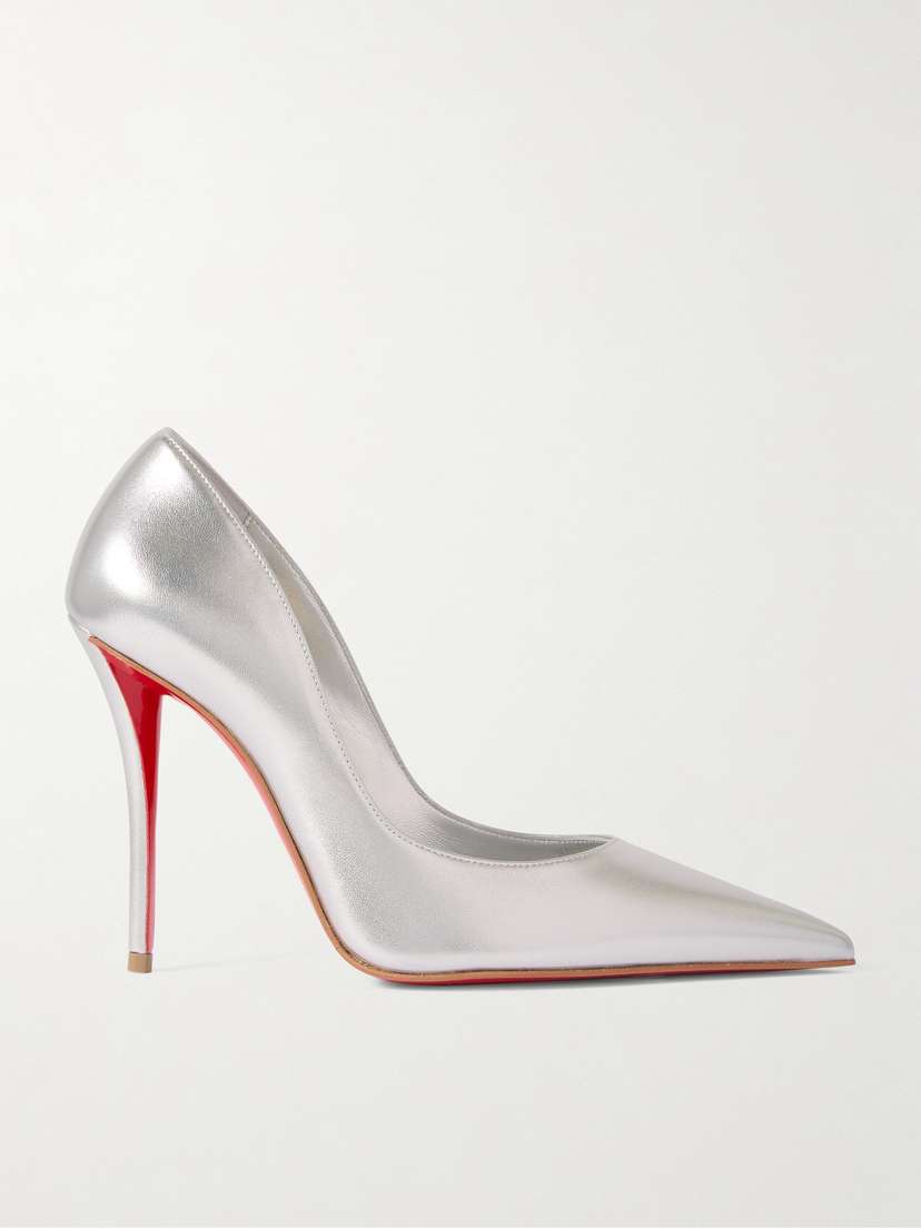 Christian Louboutin Miss Z 100 Mirrored-leather Pumps