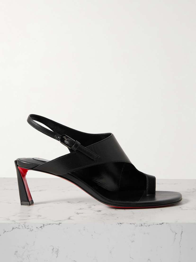 Christian Louboutin Viva Condora 55 Leather Slingback Sandals
