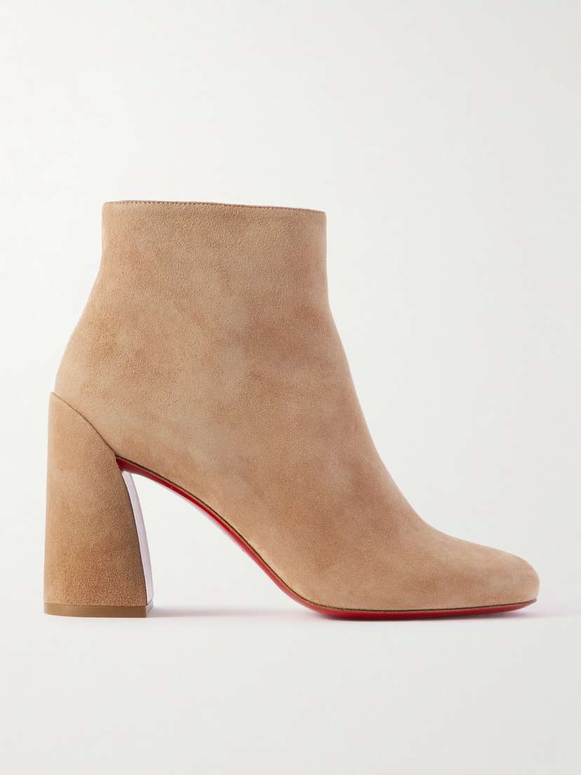 Christian Louboutin Turela 85 Suede Ankle Boots