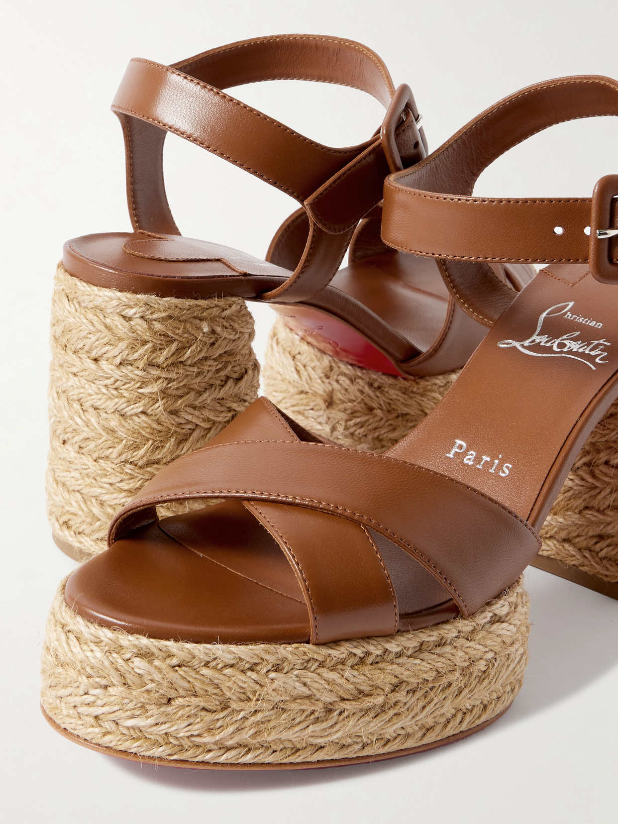 Calakala 85 Leather Espadrille Platform Sandals