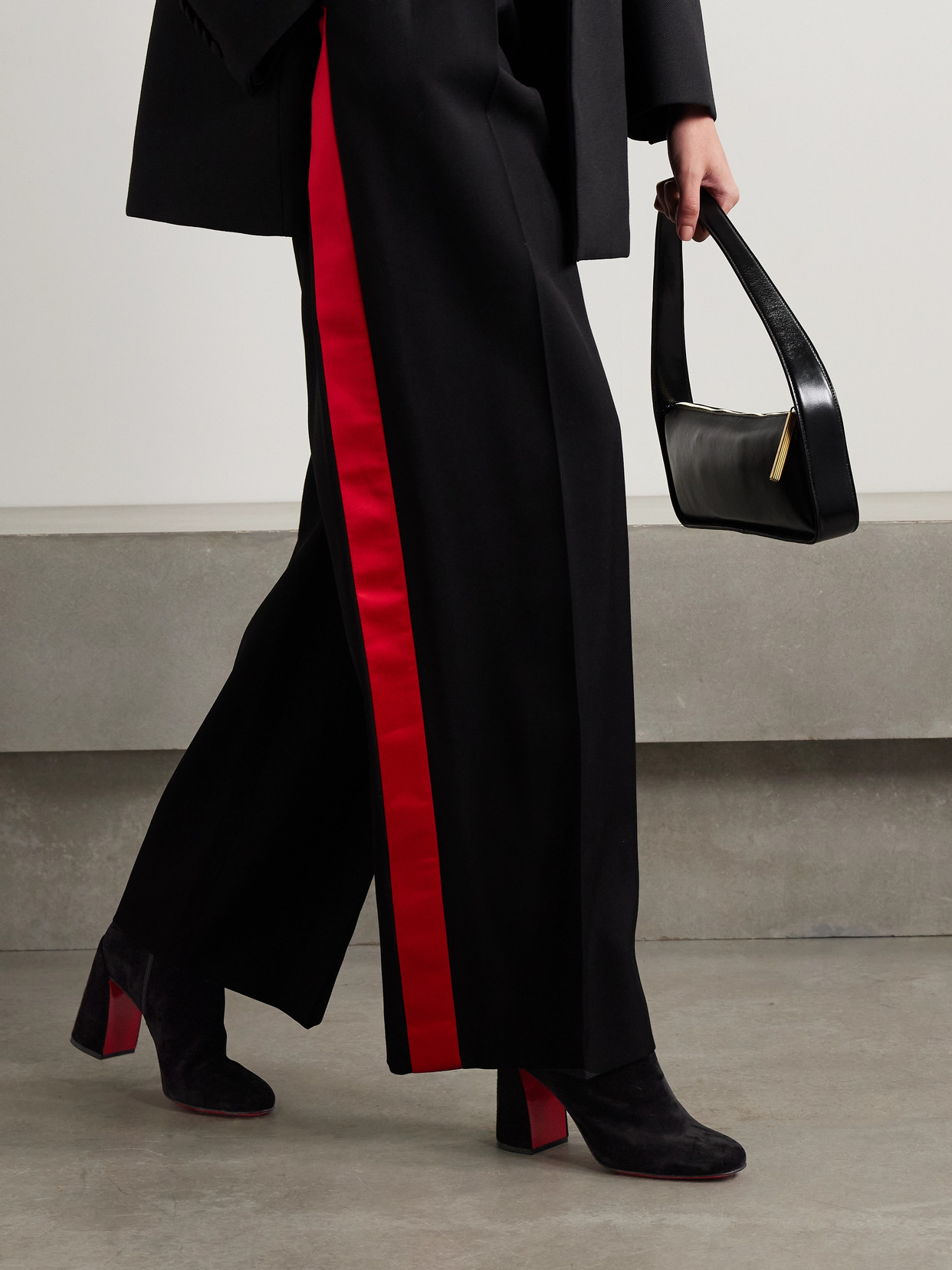 Christian Louboutin Turela 85 Suede Ankle Boots