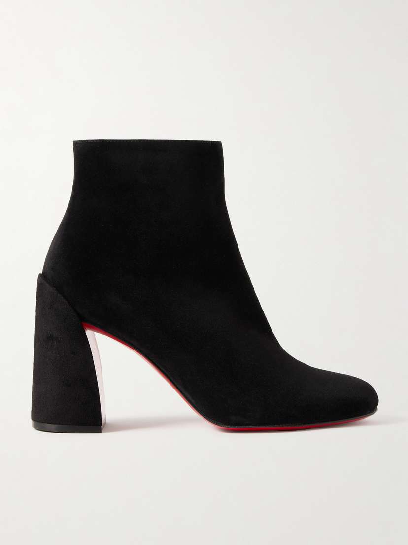 Christian Louboutin Turela 85 Suede Ankle Boots