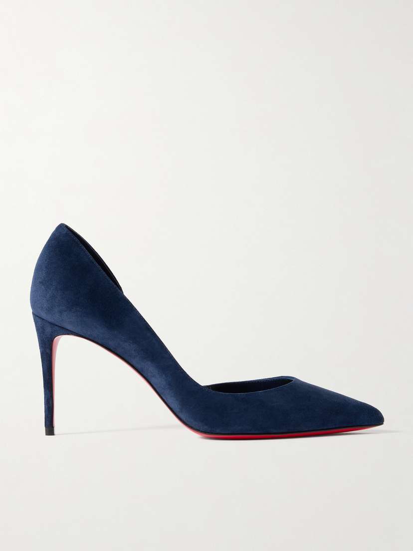 Christian Louboutin Iriza 85 Suede Pumps