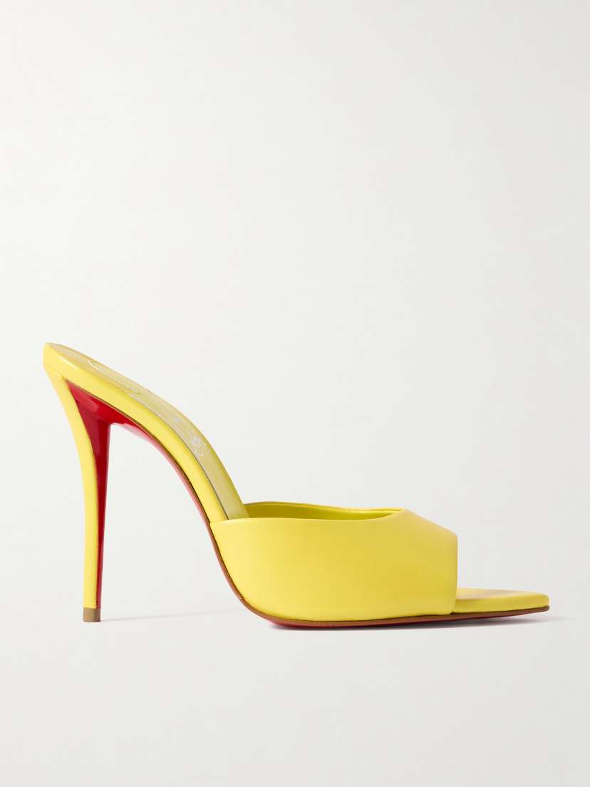 Christian Louboutin Miss Z 100 Leather Mules