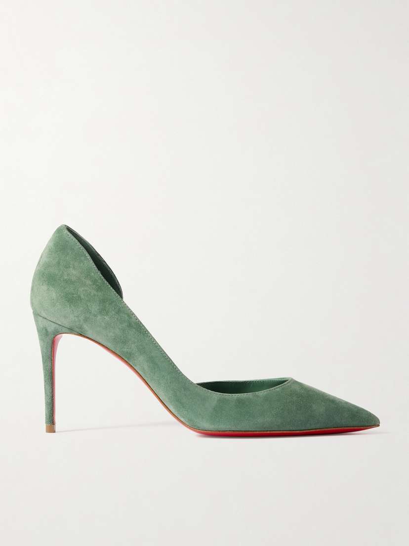 Christian Louboutin Iriza 85 Suede Pumps