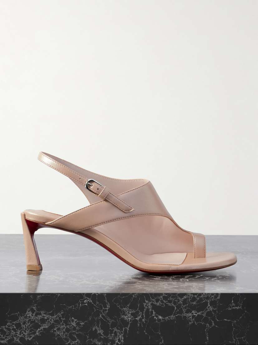 Christian Louboutin Viva Condora 55 Leather Slingback Sandals