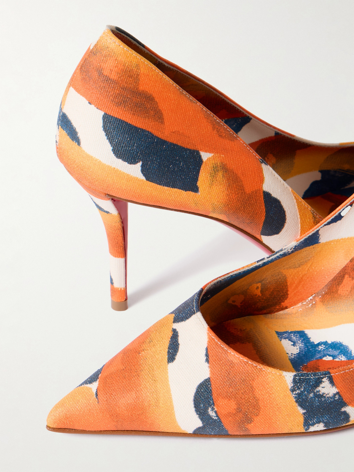 Miss Z 80 Printed Faille Pumps