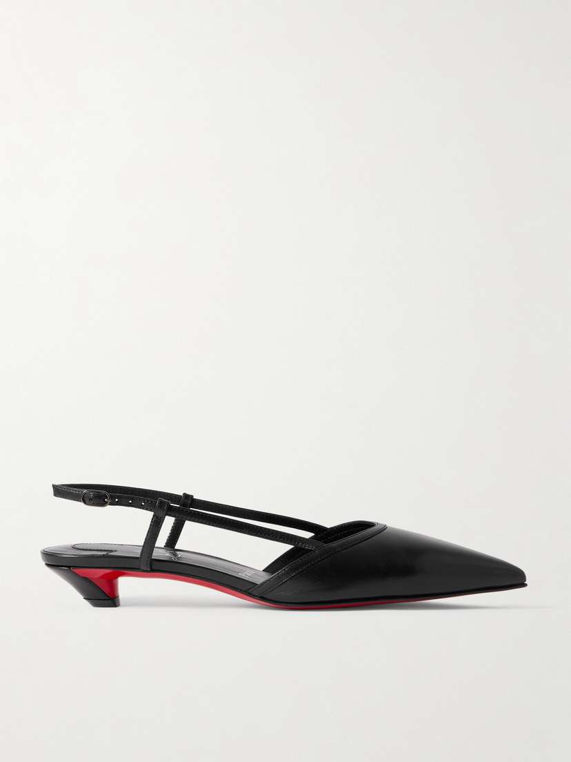 Christian Louboutin Miss Z Slingina 25 Leather Slingback Pumps