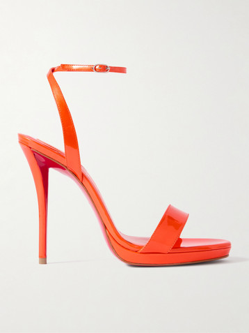 CHRISTIAN LOUBOUTIN Miss Z Queen 120 patent-leather sandals