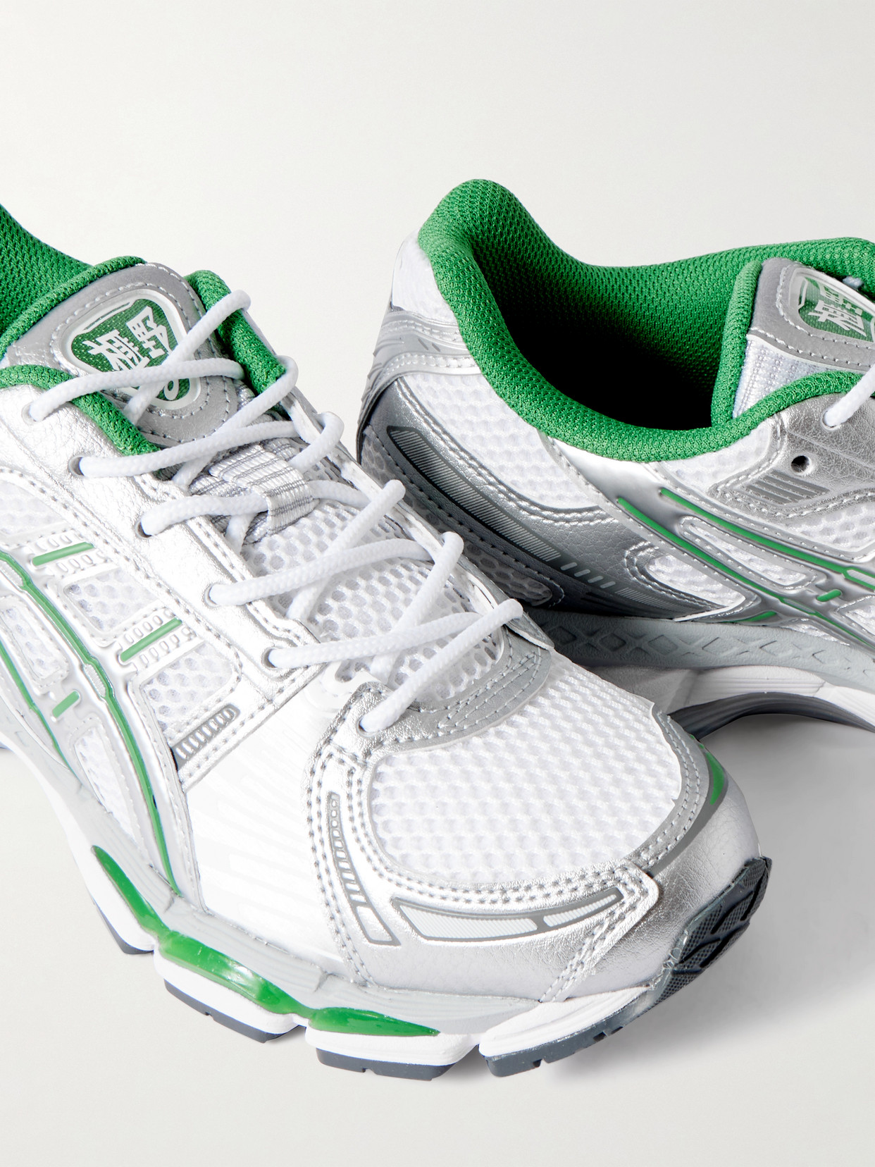 + Kith Gel-Kayano 12.1 Mesh And Metallic Rubber Sneakers