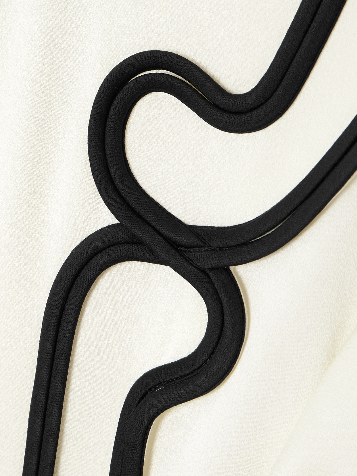 Jil Sander Swirl Embroidered Fitted Shirt In Ivory