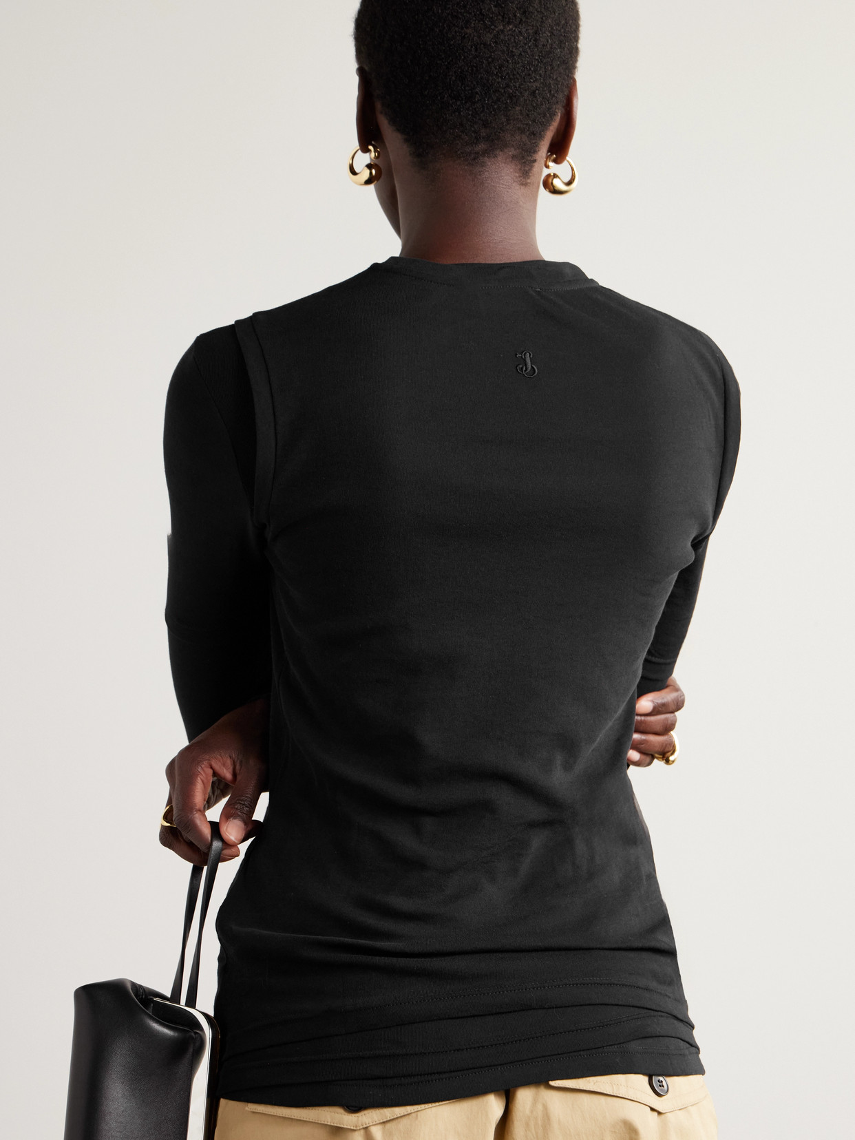 Jil Sander Set Of Three Cotton-jersey Tops