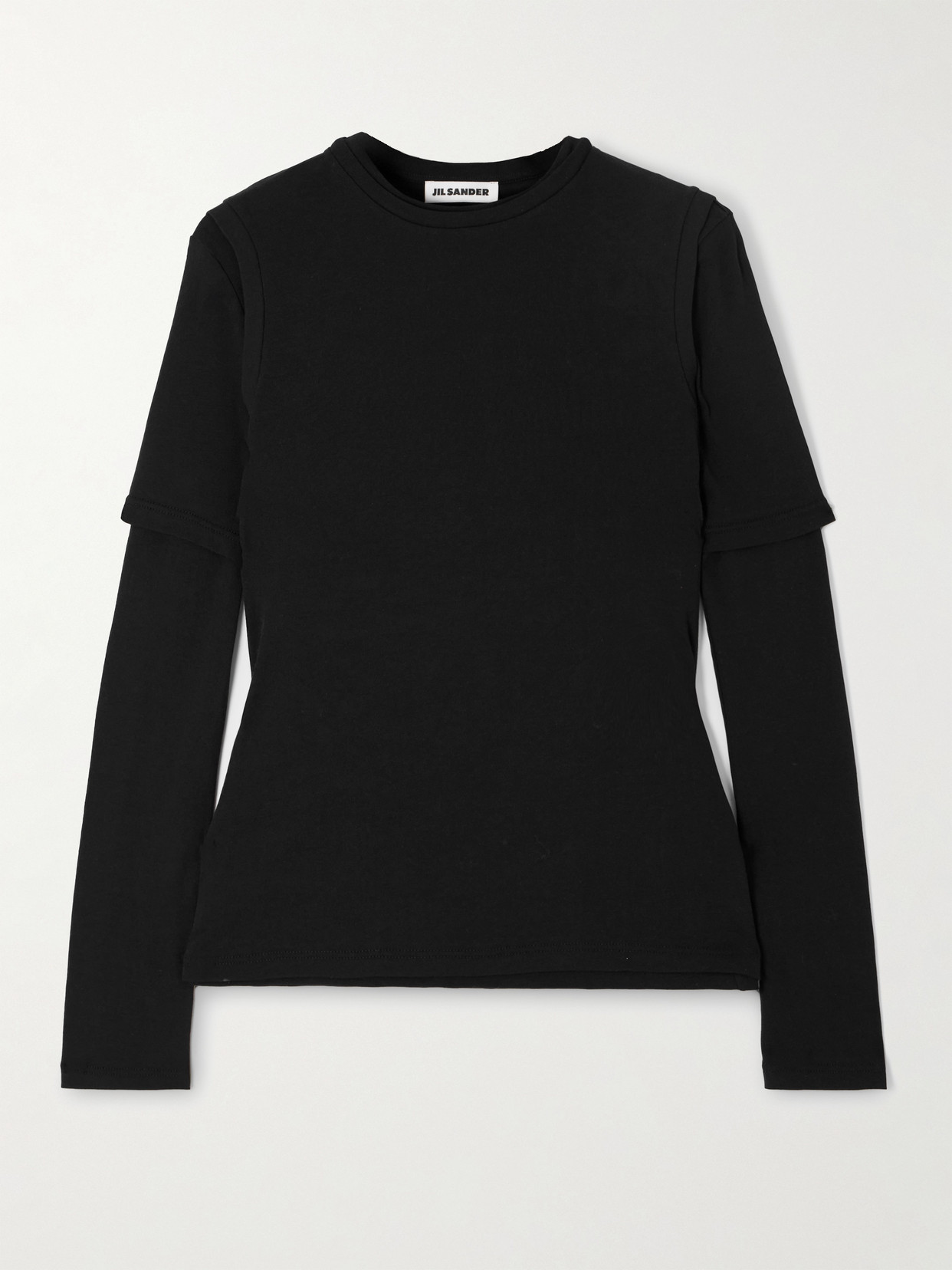 Jil Sander Set Of Three Cotton-jersey Tops