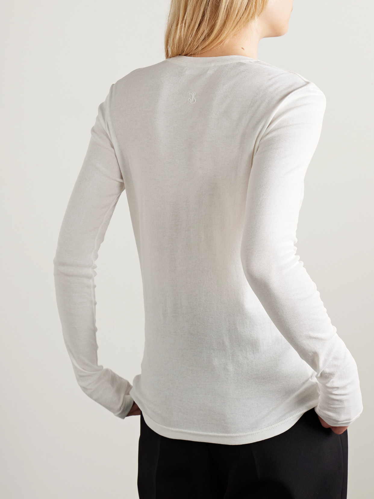 Jil Sander Set Of Three Cotton-jersey Tops