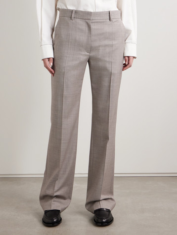 The Row Diane wool-blend straight-leg pants