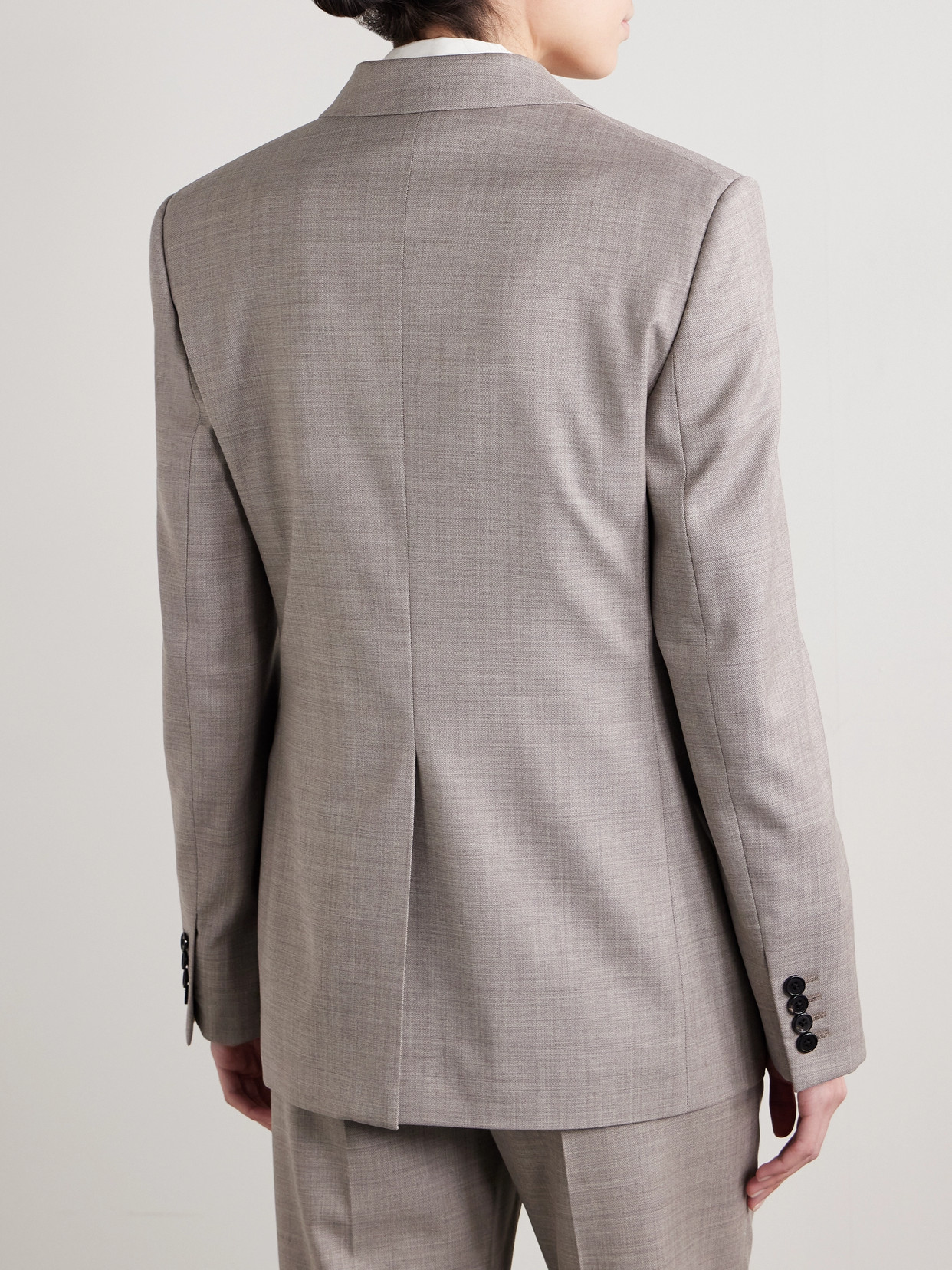 The Row Selene Wool Blazer In Gray