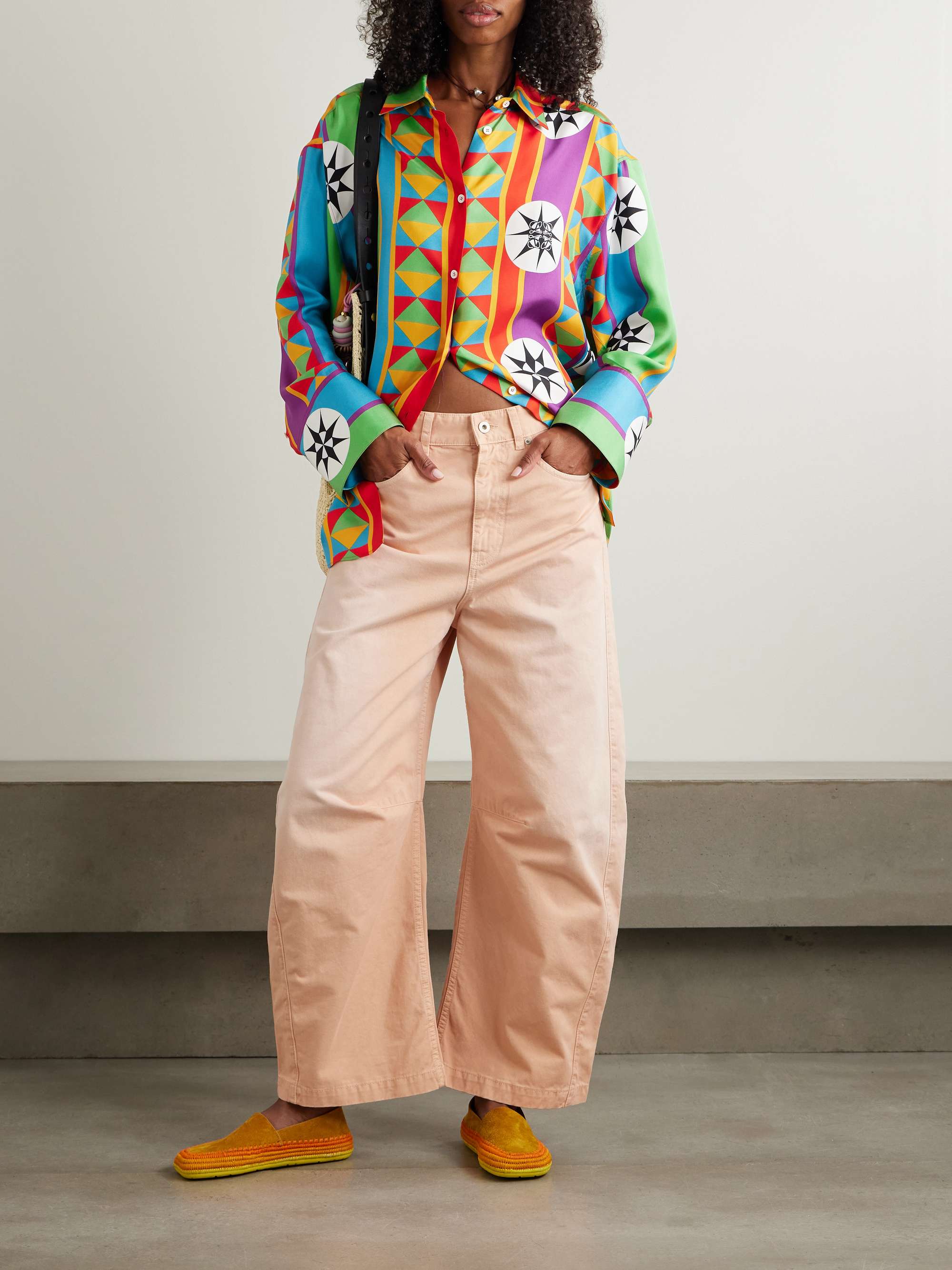 LOEWE + Paula's Ibiza printed silk-twill shirt | NET-A-PORTER