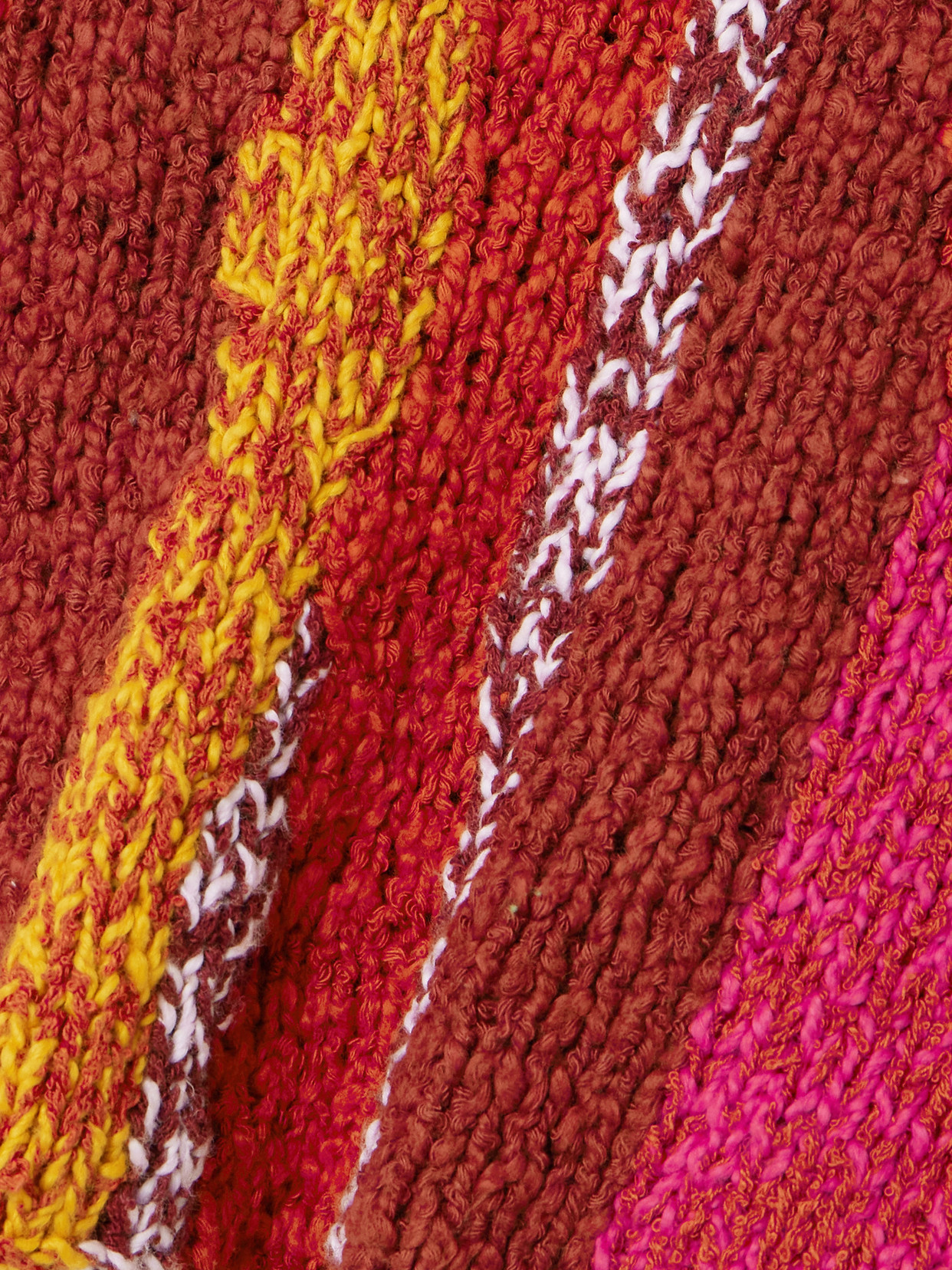 Striped Organic Cotton-Bouclé T-Shirt