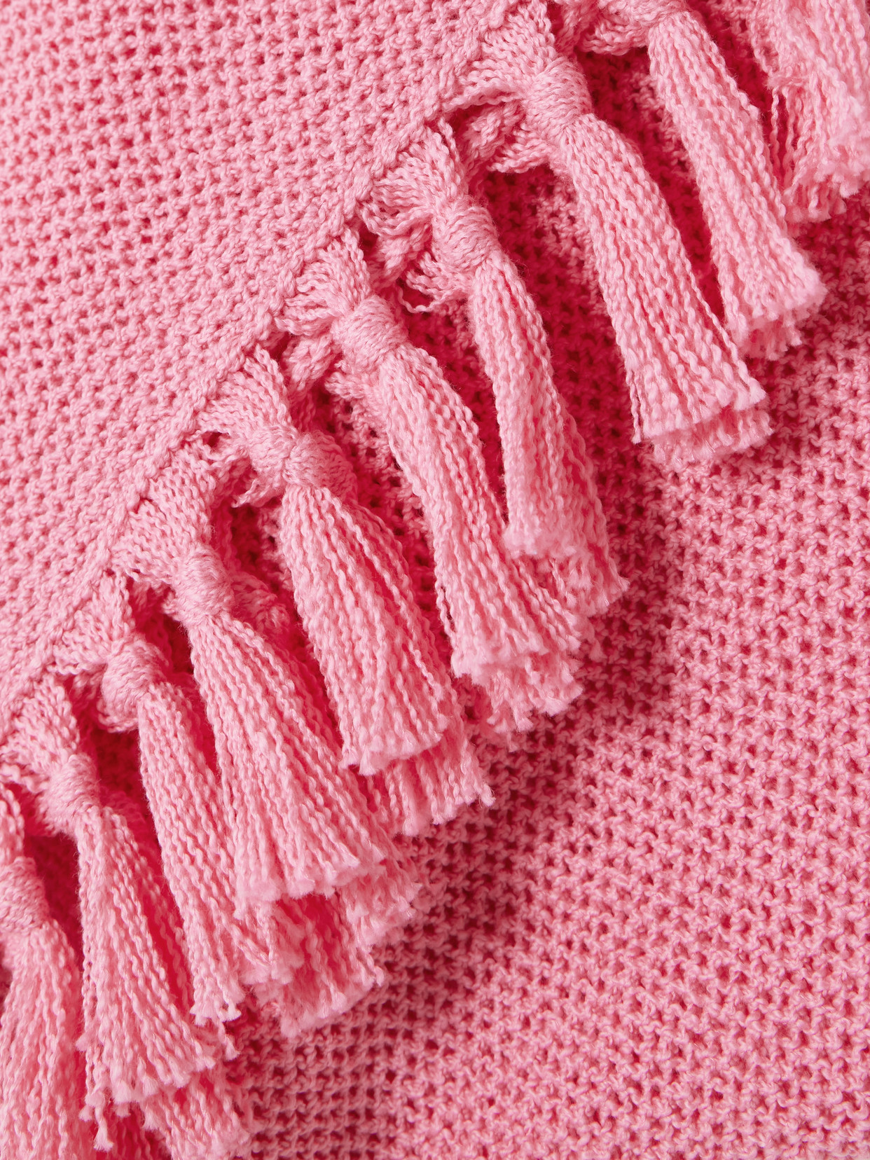 The Elder Statesman Fringed Open-knit Cotton Midi Dress