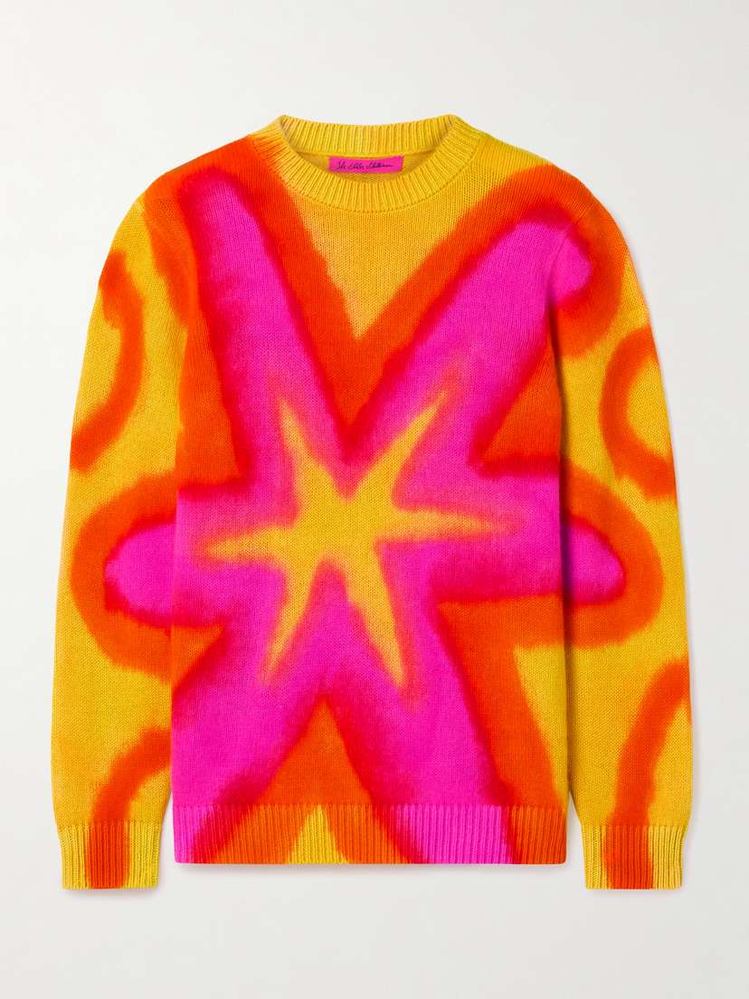 The Elder Statesman Tie-dyed Cashmere Sweater